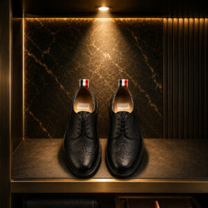 Alternative view of Giầy derby THOM BROWNE 027134